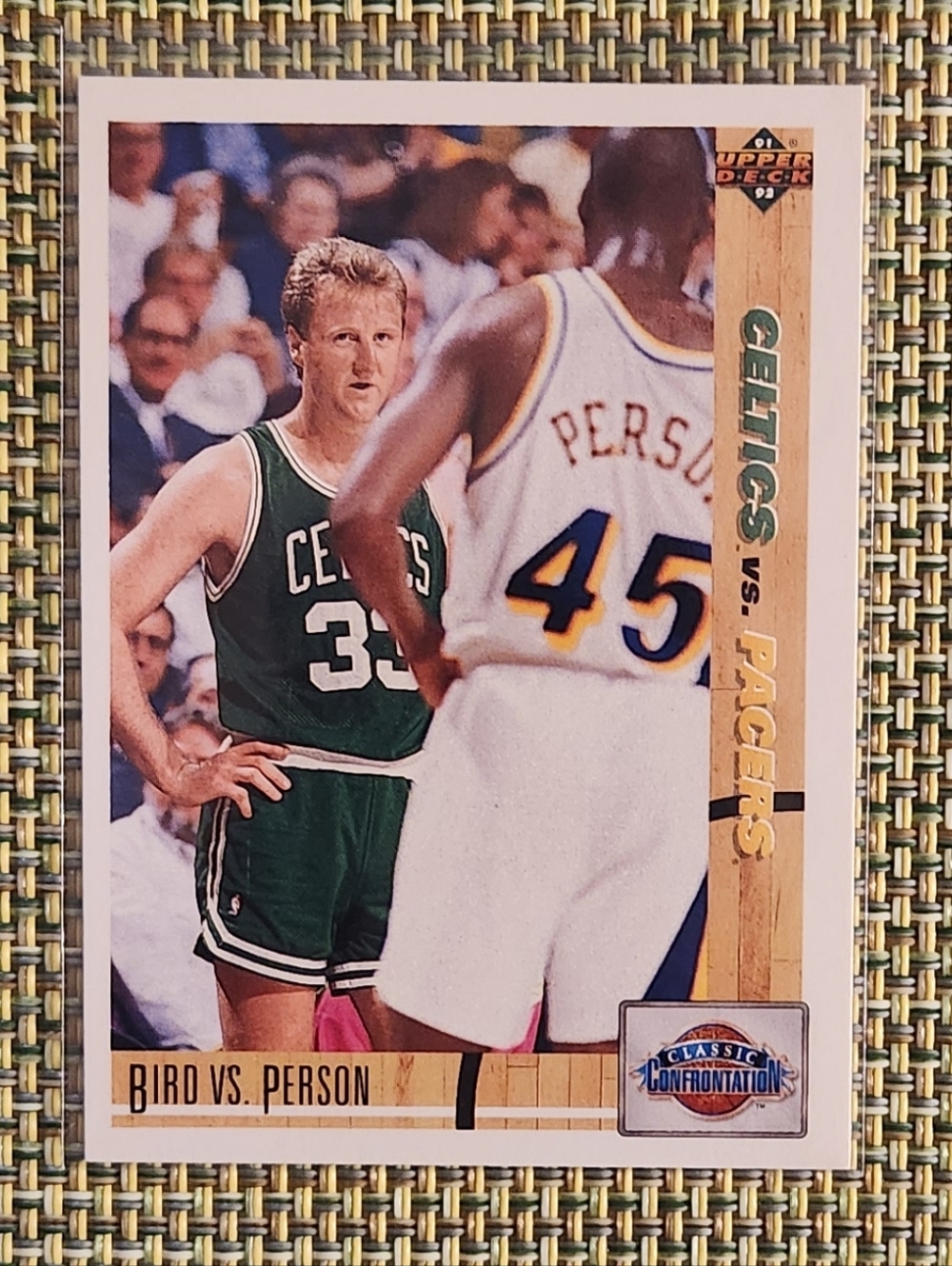 Larry Bird Classic Confrontation: Celtics vs Pacers Trading Card